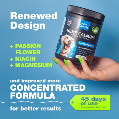 Calming Chews for Dogs Anxiety Relief Melatonin &amp; Valerian Root