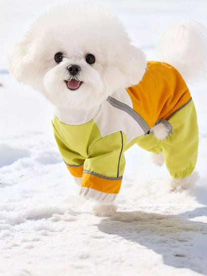 Color Block Warm Pet Jumpsuit