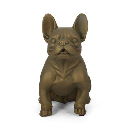 Dog Garden Sculpture, Outdoor French Bulldog Garden Statue