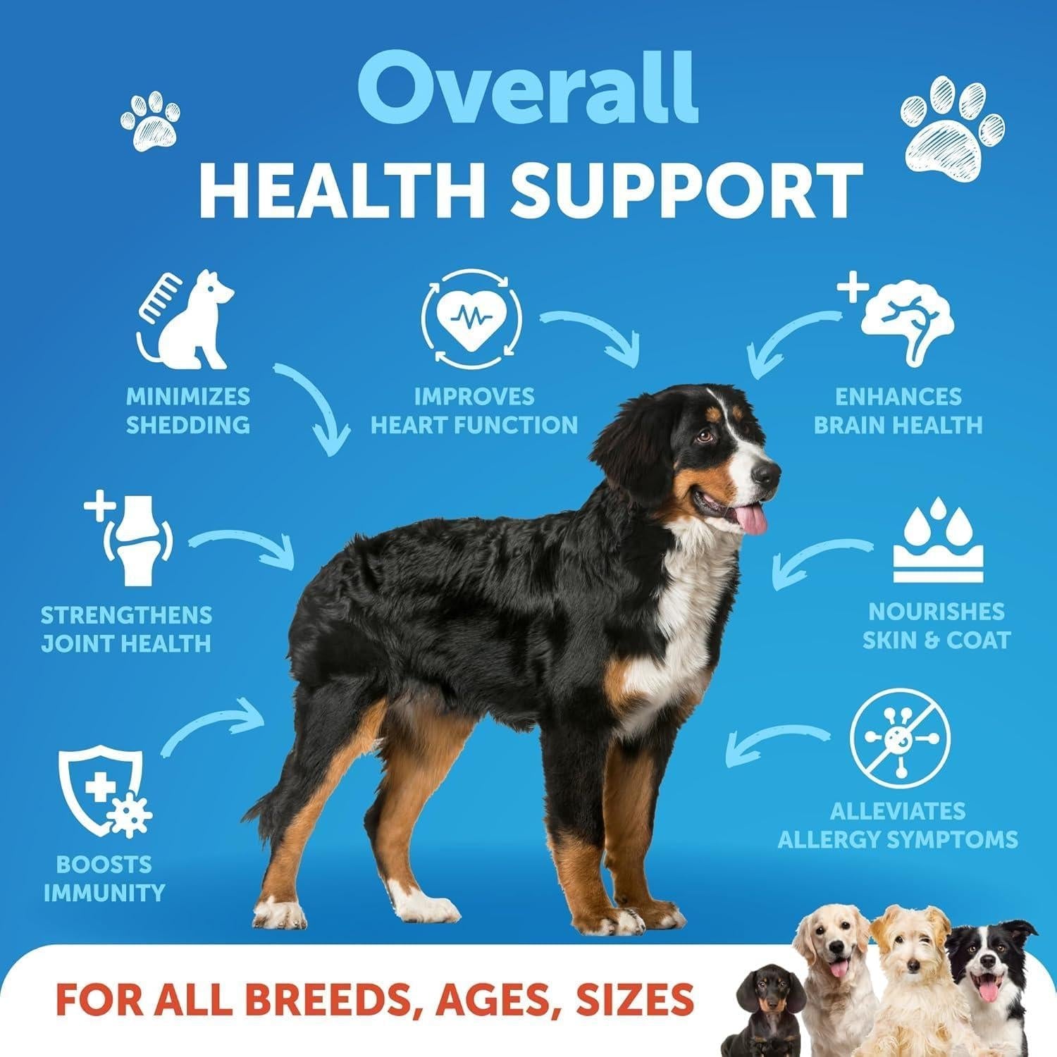 Omega-3 Fish Oil for Dogs 8 fl oz Skin &amp; Coat Support
