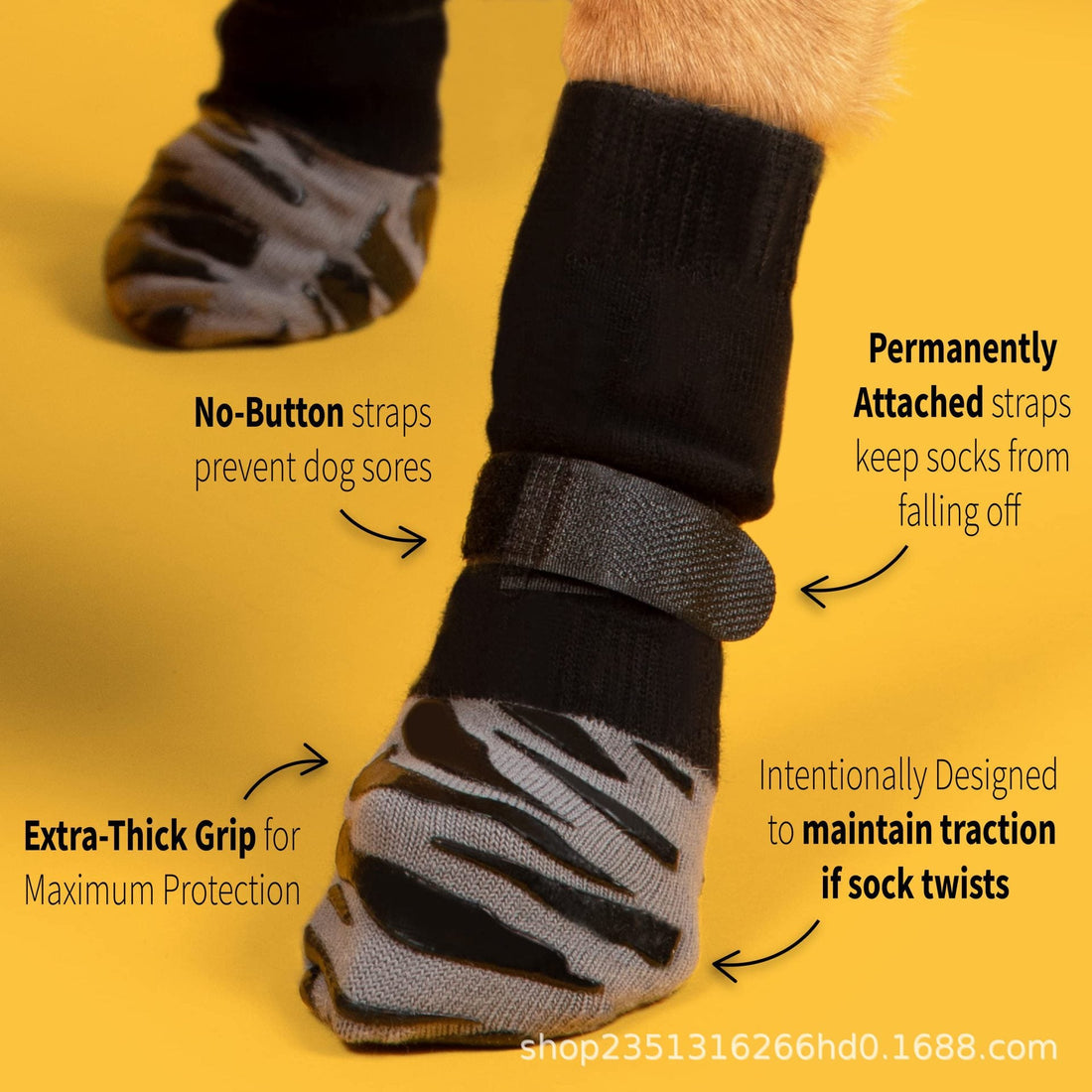 Non-slip Dog Socks And Leg Warmers For Medium To Large French Bulldogs