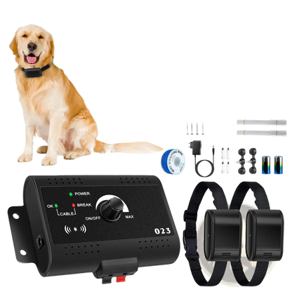 Electric Dog Fence System with Water Resistant Collar