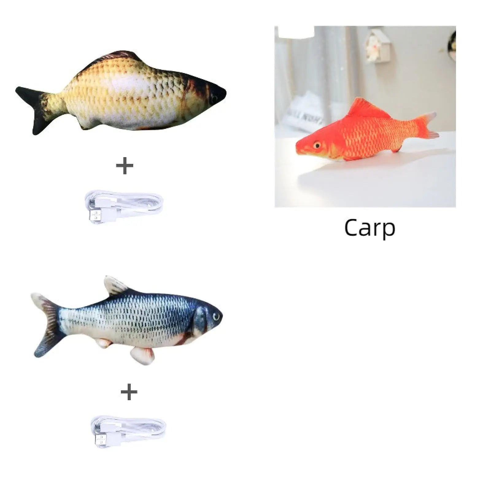 Electric Jumping Fish Cat Toy no Catnip Version