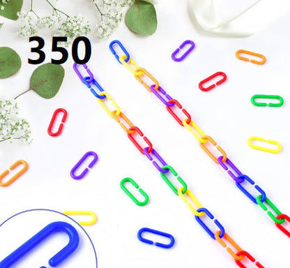 Parrot Toy Bird Supplies C-Shape Plastic Chain