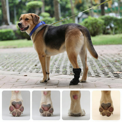 Dog Recovery Boot For Injured Paws - Breathable Dog Shoes With Non-Slip Sole &amp; Self-Adhesive Strap, Dog Bootie To Protect Wounds From Licking, Dirt, And Infection - For Small To Medium Dogs