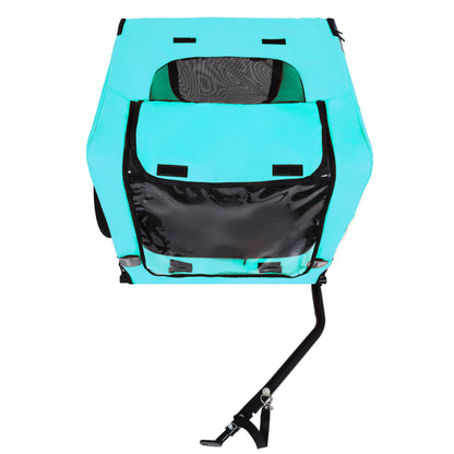 Pet Bike Trailer Dog Cart for Bicycle, Suitable for Small and Medium Pets, Easy Folding Cart Frame, Quick Release Wheel, Non-Slip Floor, Internal Leash