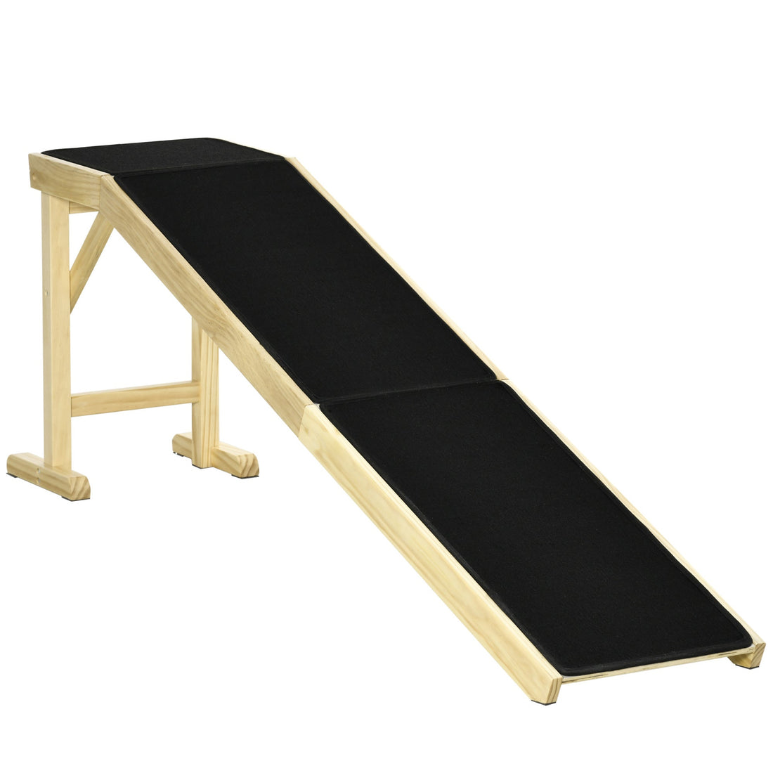 PawHut Dog Ramp for Bed with Non-Slip Carpet