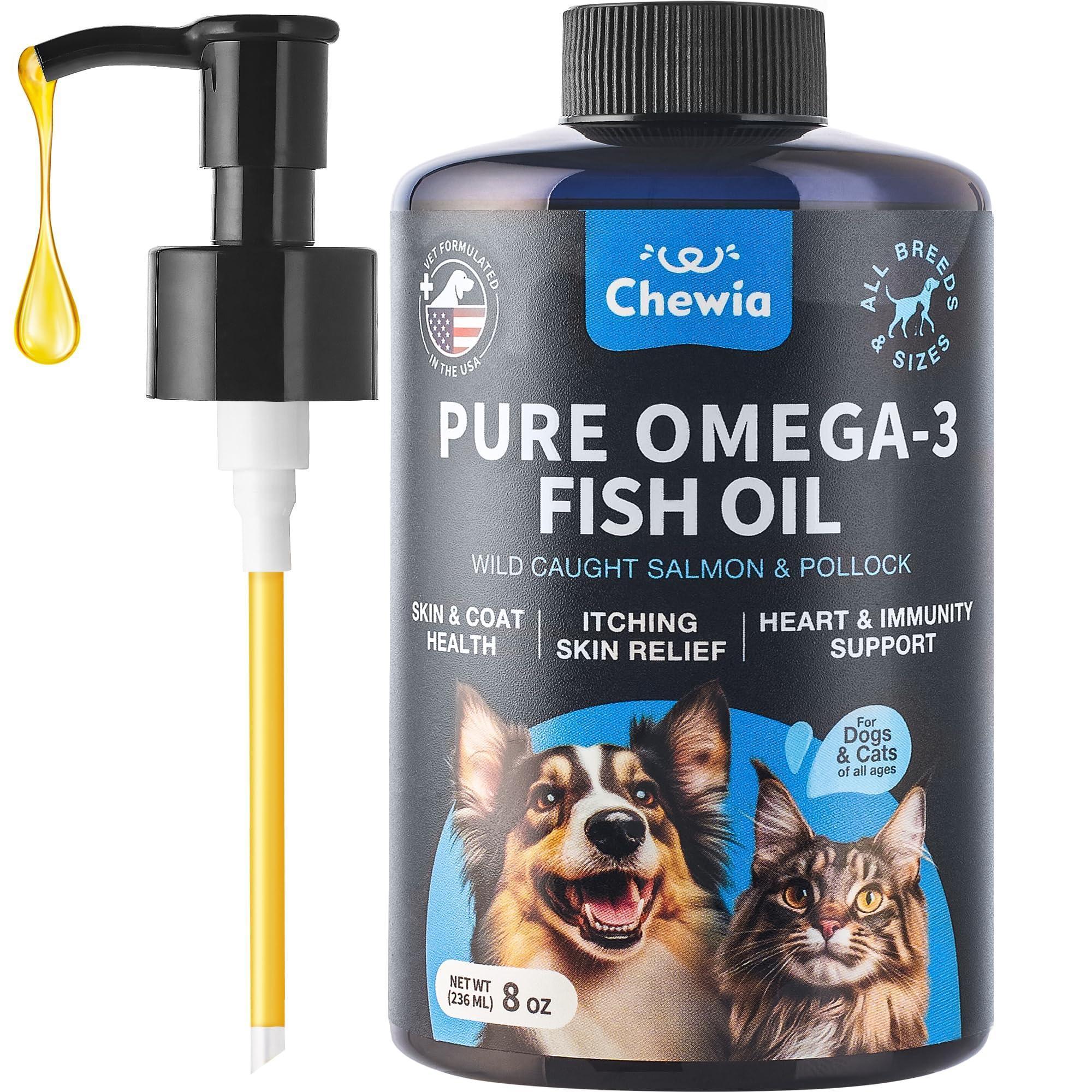 Fish Oil for Dogs 8 oz Skin &amp; Coat Supplement