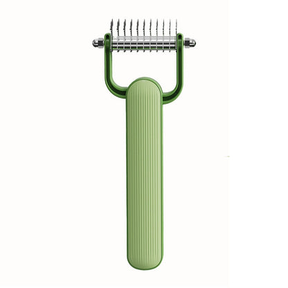 2026 New Double-Sided Dematting Comb For Dogs &amp; Cats, Pet Grooming Tool For Long Haired Thick Double Coat Pets, Undercoat Rake Deshedding Brush For Tangles Matted Shedding Fur
