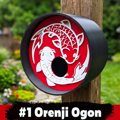 ADG42 Zen Birdhouses | Koi Pond Inspired with Easy Maintenance Clean Out