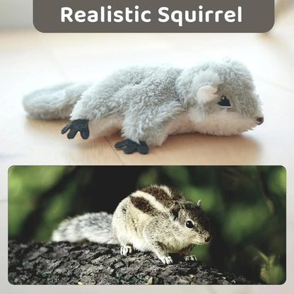 Flapping Squirrel Catnip Toy Rechargeable Cat Kicker