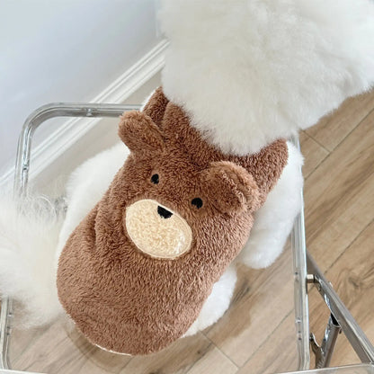 Fleece Lined Winter Dog Coat Warm Pet Apparel