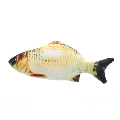 Flopping Fish Cat Toy Realistic Plush with Catnip 30cm