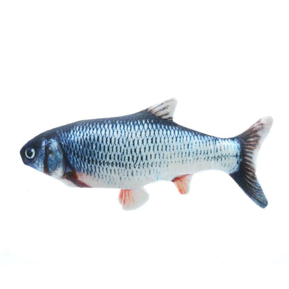 Flopping Fish Cat Toy Realistic Plush with Catnip 30cm
