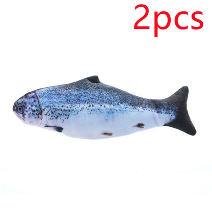 Flopping Fish Cat Toy Realistic Plush with Catnip 30cm