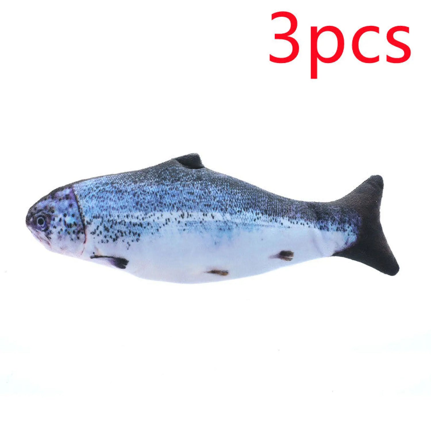 Flopping Fish Cat Toy Realistic Plush with Catnip 30cm