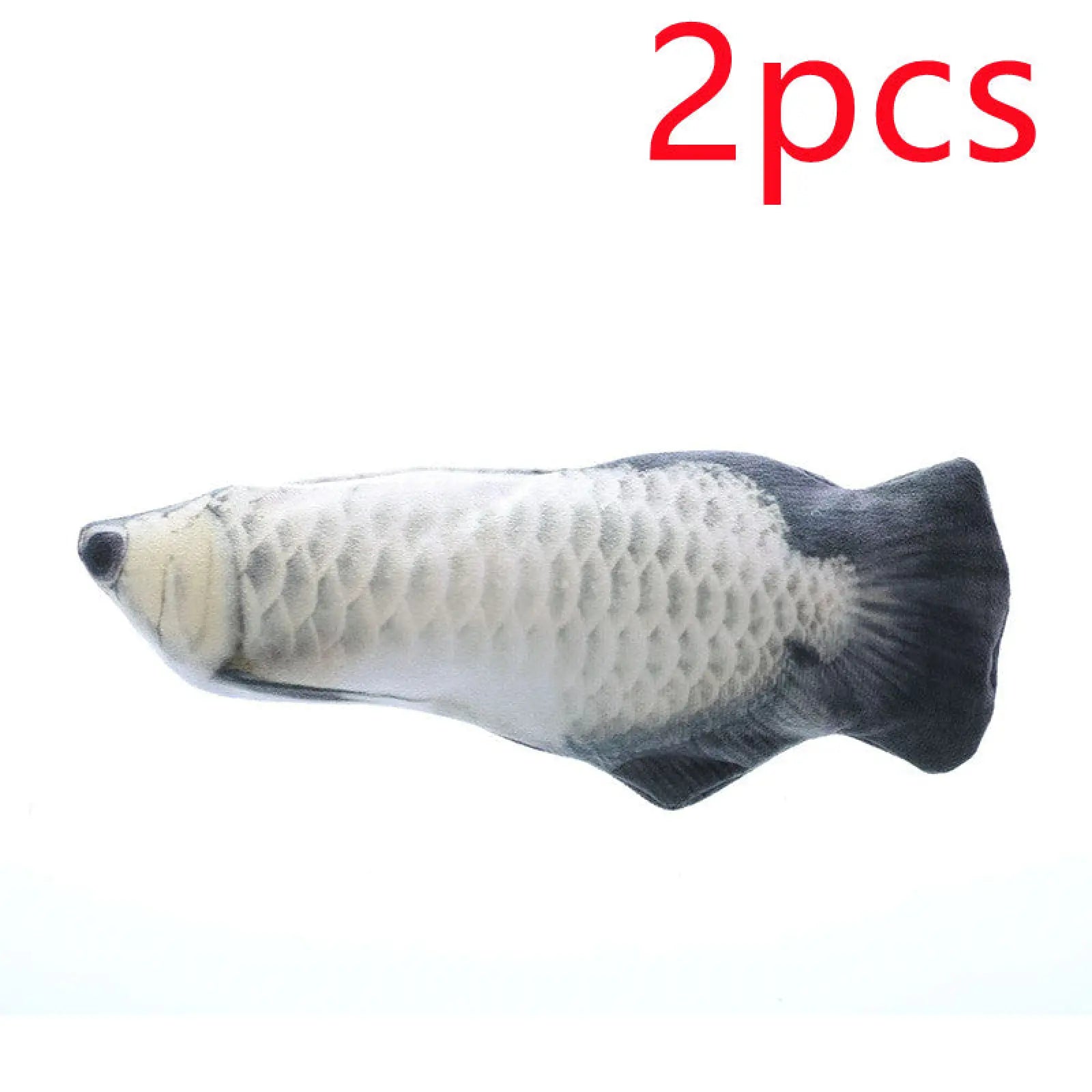 Flopping Fish Cat Toy Realistic Plush with Catnip 30cm