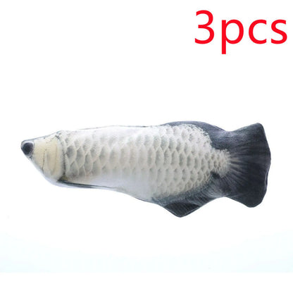 Flopping Fish Cat Toy Realistic Plush with Catnip 30cm