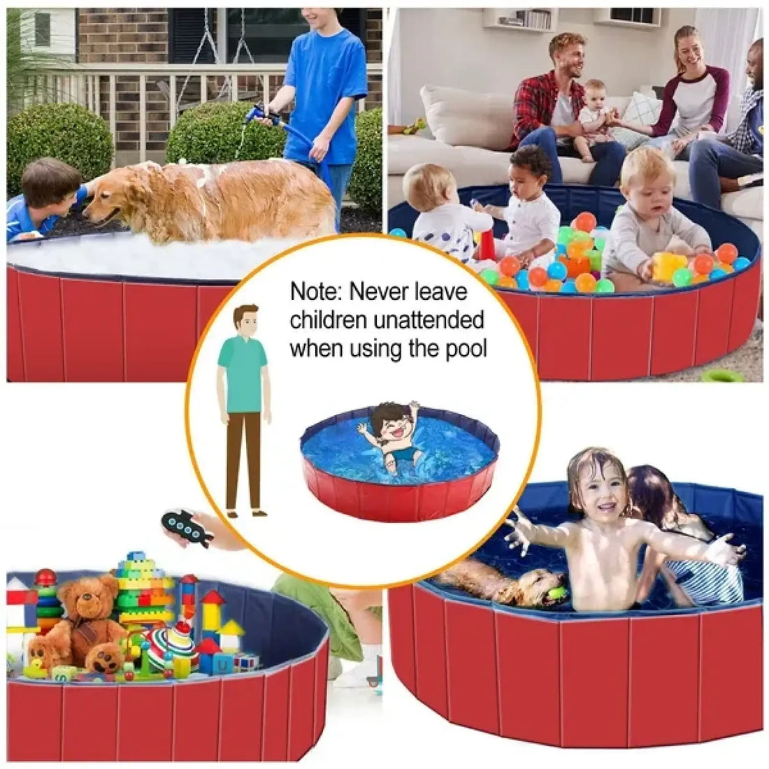 Foldable Pet Swimming Pool Pvc Dog Bathing Tub 63 Inch