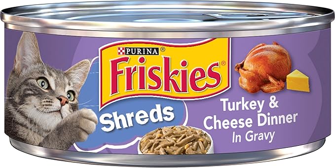 Friskies Shreds Turkey &amp; Cheese in Gravy Wet Cat Food (5.5oz)