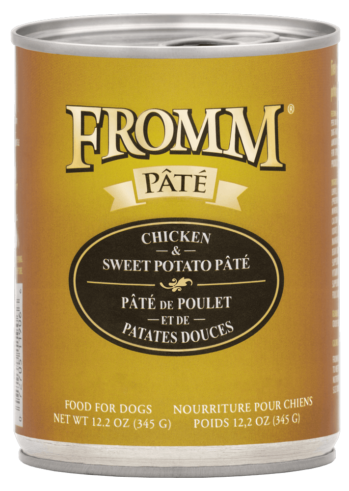 Fromm All Life Stages Grain Free Chicken &amp; Sweet Potato Pate Wet Dog Can (12.2oz)