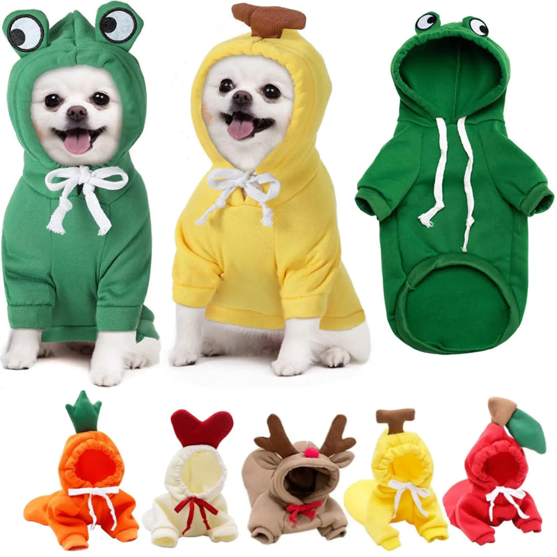 Fruit Dog Hoodie Warm Winter Fleece Puppy Clothes