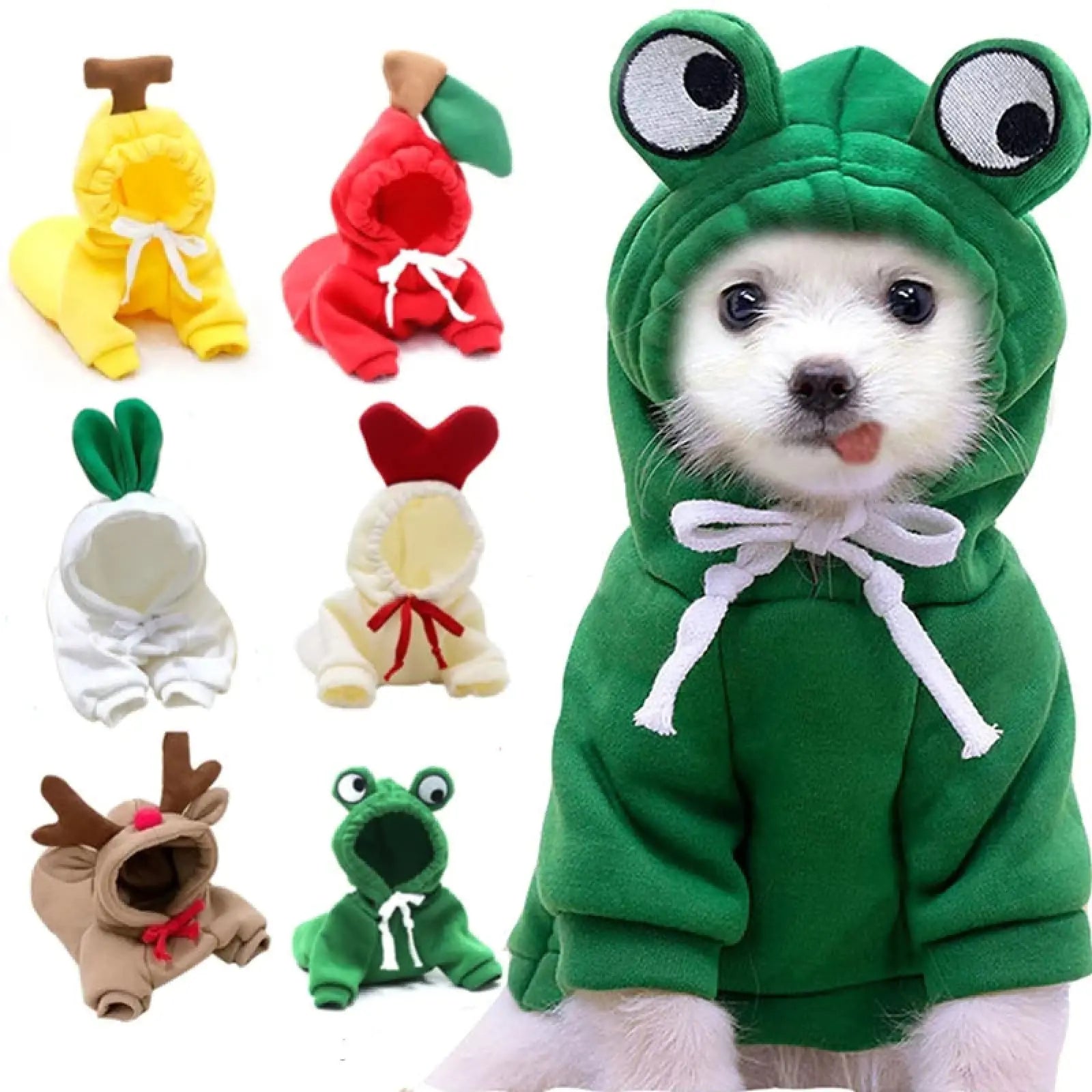 Fruit Dog Hoodie Warm Winter Fleece Puppy Clothes