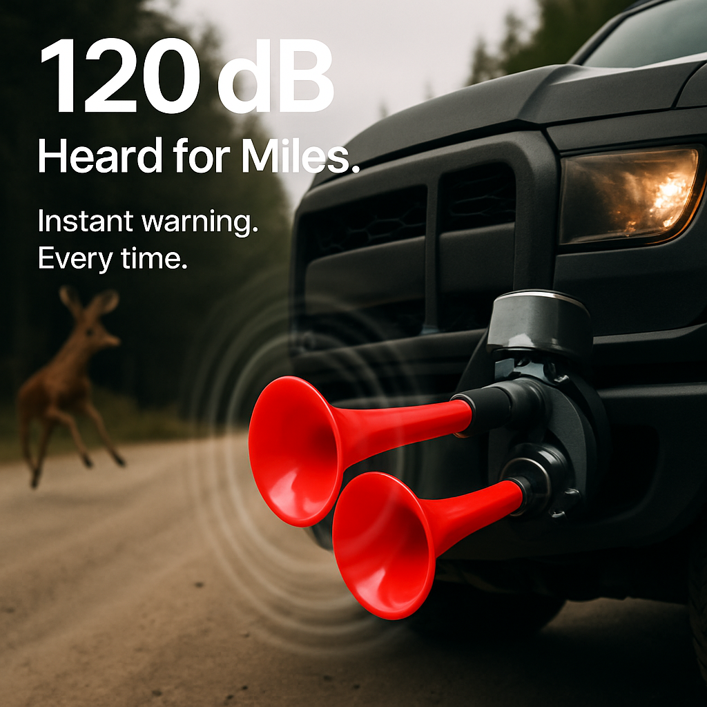 Air Horn Dual Trumpet Vehicle Alarm Kit for Cars