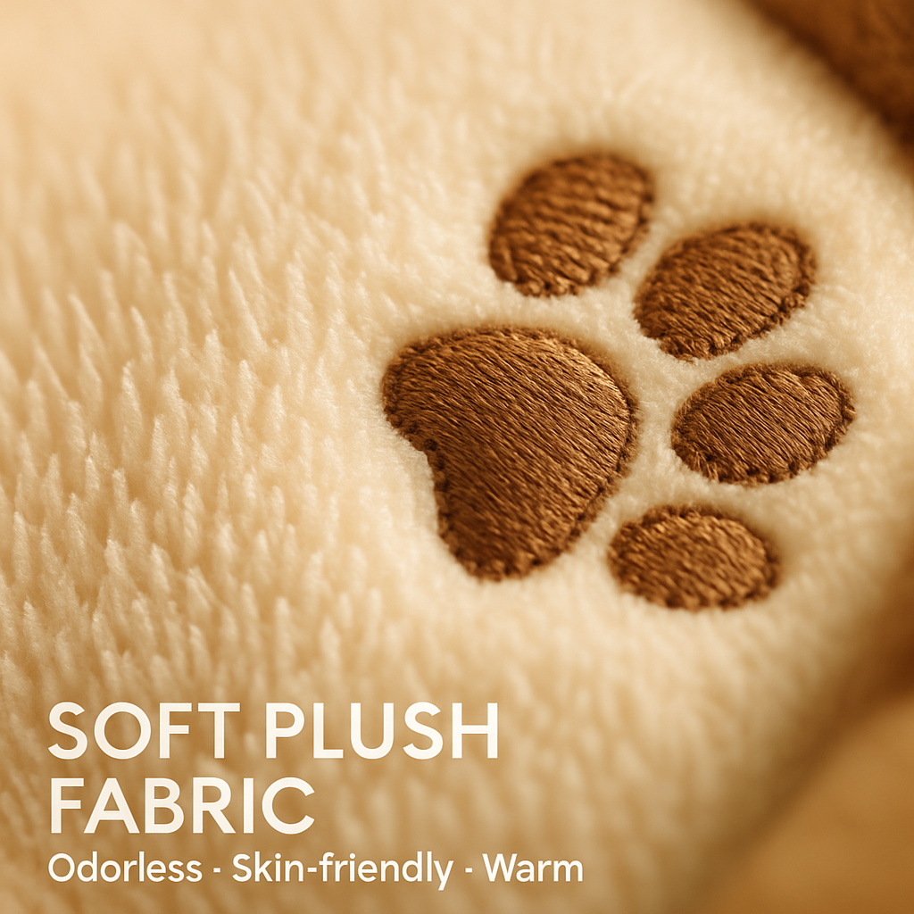 Dog Bed with Soft Fleece Cushion - Cozy &amp; Secure Rest
