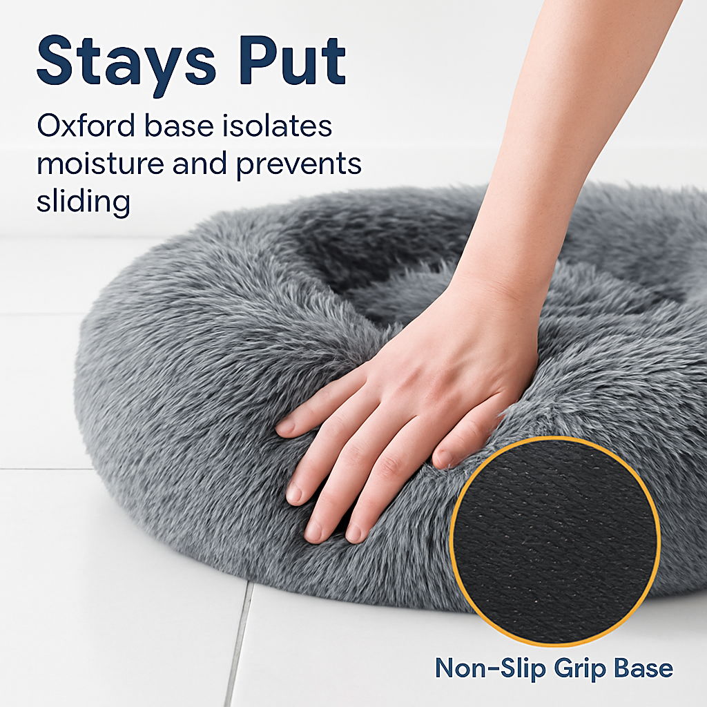 Pet Dog Bed: Warm Plush Nest for Dogs &amp; Cats