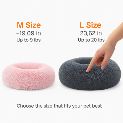 Pet Dog Bed: Warm Plush Nest for Dogs &amp; Cats