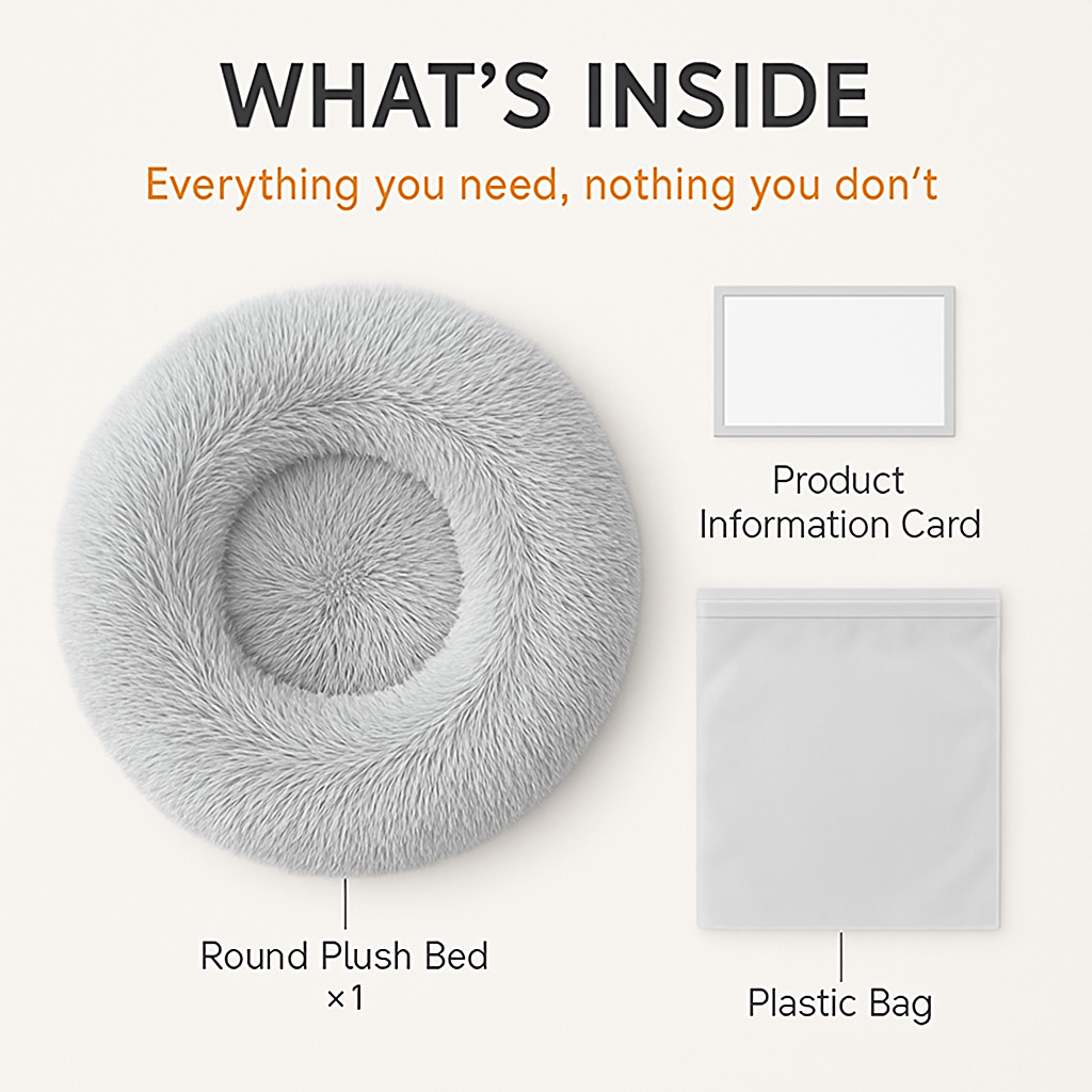 Pet Dog Bed: Warm Plush Nest for Dogs &amp; Cats