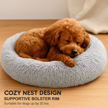Pet Dog Bed: Warm Plush Nest for Dogs &amp; Cats