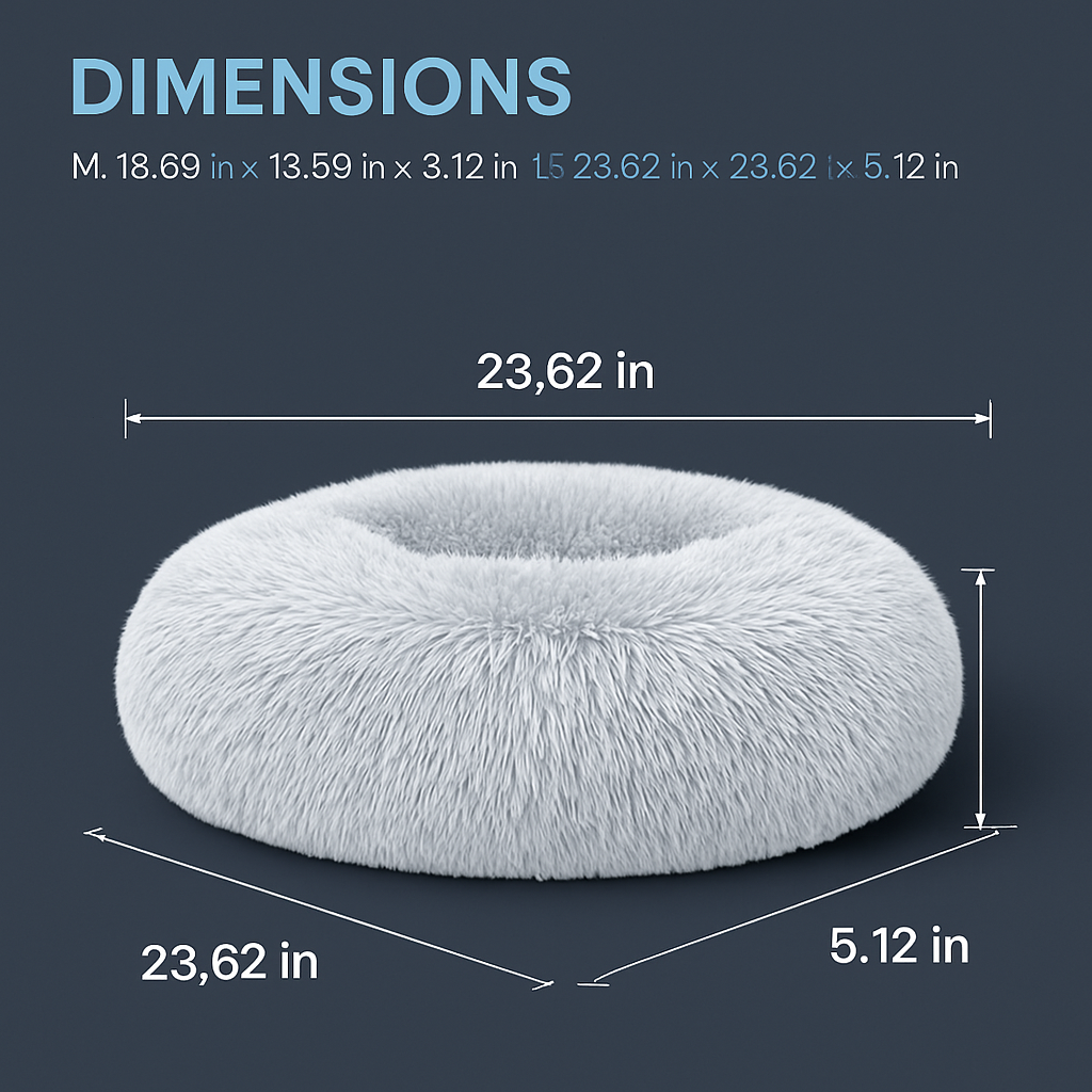 Pet Dog Bed: Warm Plush Nest for Dogs &amp; Cats