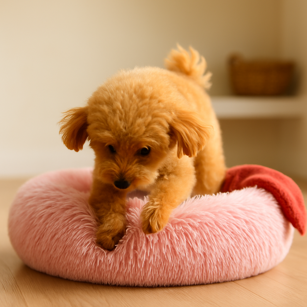 Pet Dog Bed: Warm Plush Nest for Dogs &amp; Cats