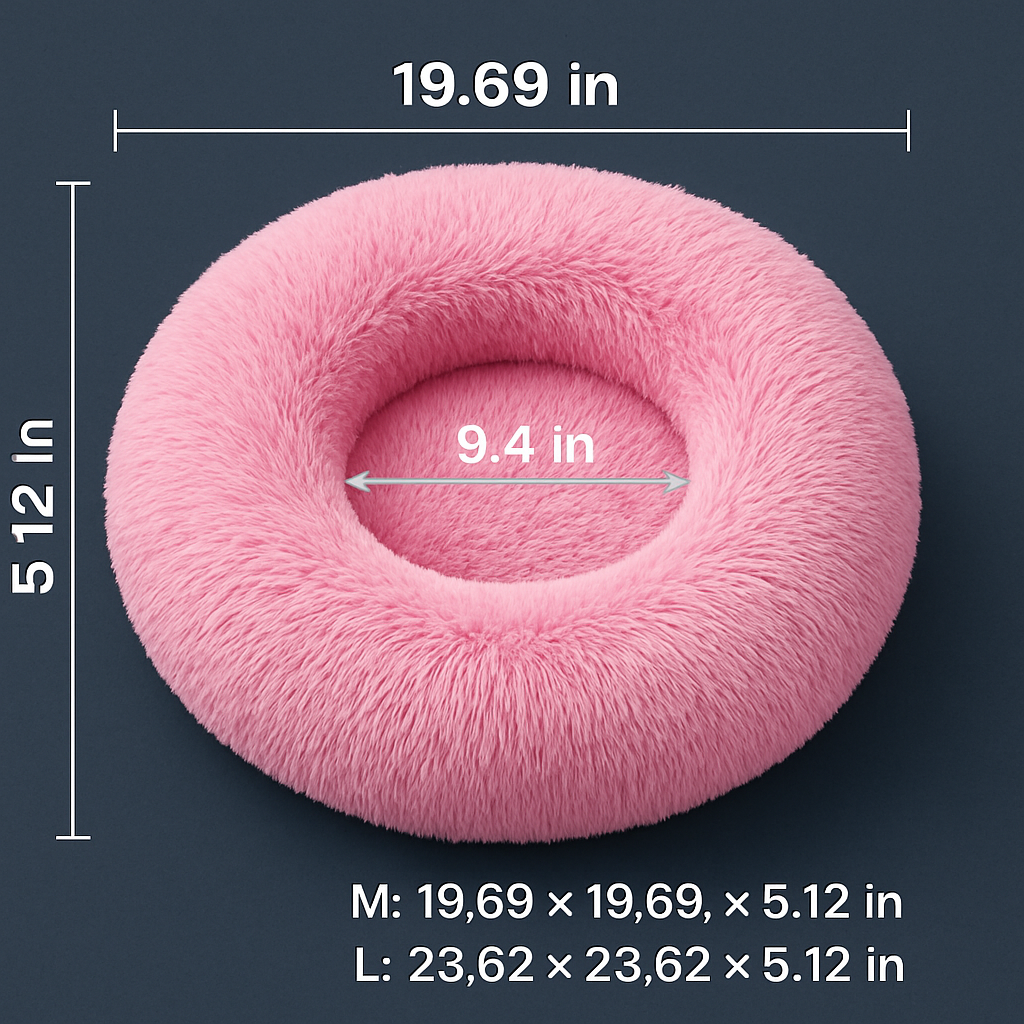 Pet Dog Bed: Warm Plush Nest for Dogs &amp; Cats