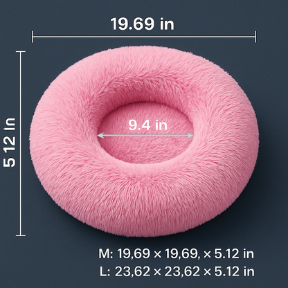 Pet Dog Bed: Warm Plush Nest for Dogs &amp; Cats