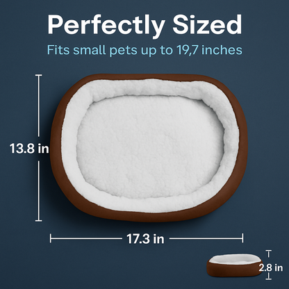 Pet Dog Bed: Soft Fleece Nest for Small Dogs