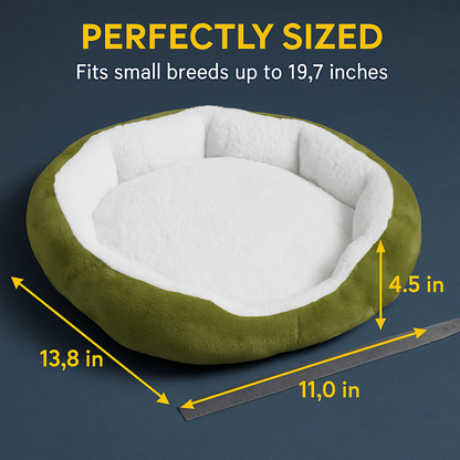 Pet Dog Bed: Soft Fleece Nest for Small Dogs