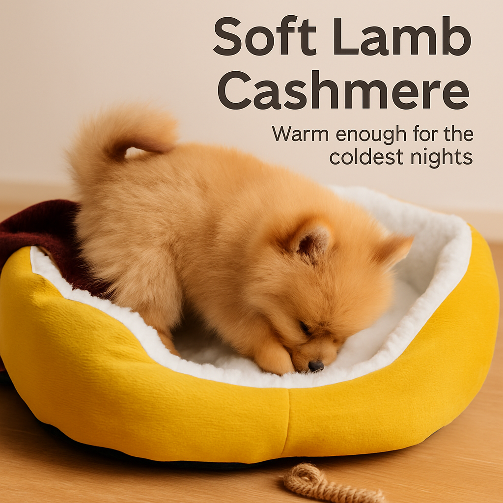 Pet Dog Bed: Soft Fleece Nest for Small Dogs