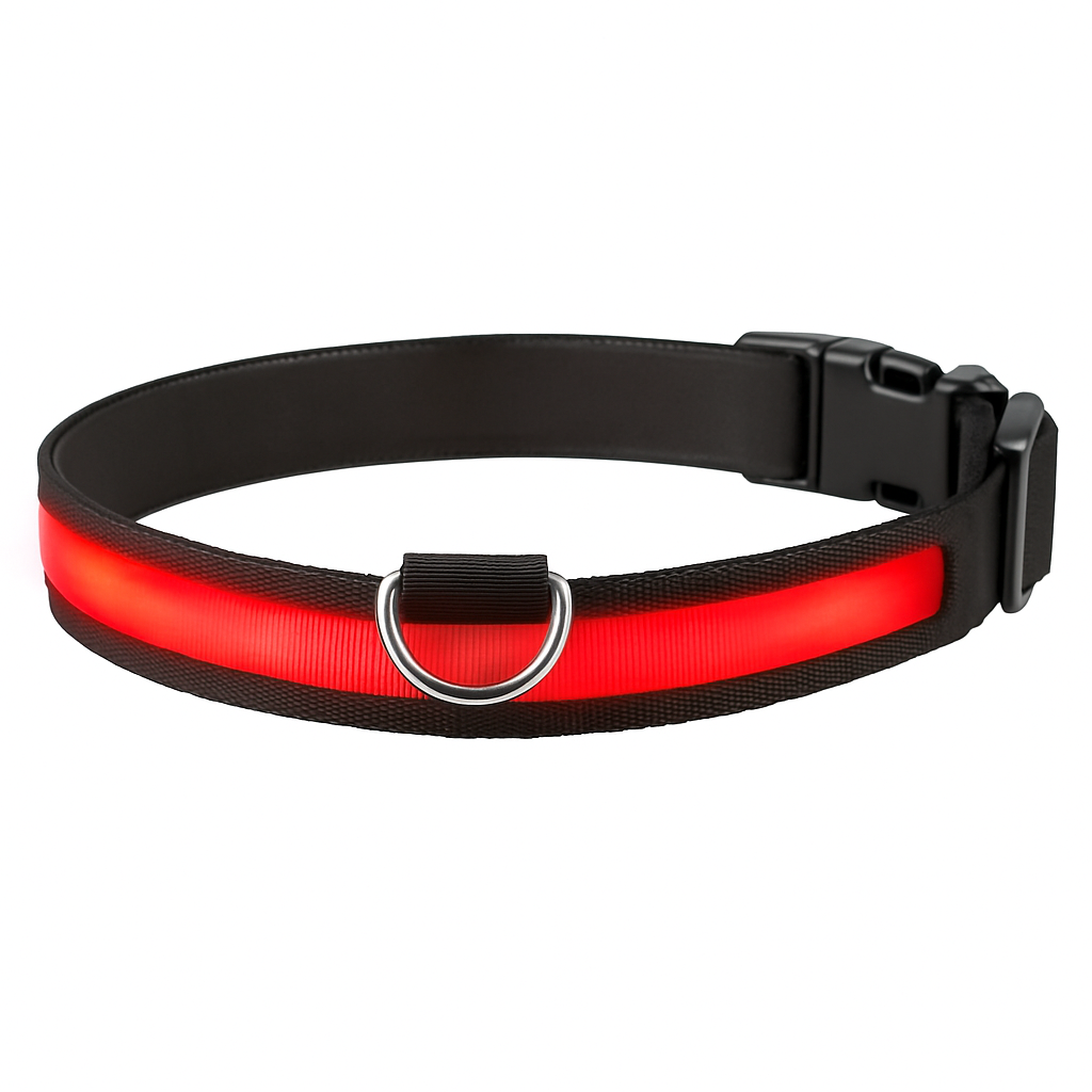 LED Dog Collar: Safety Light for Night Walks