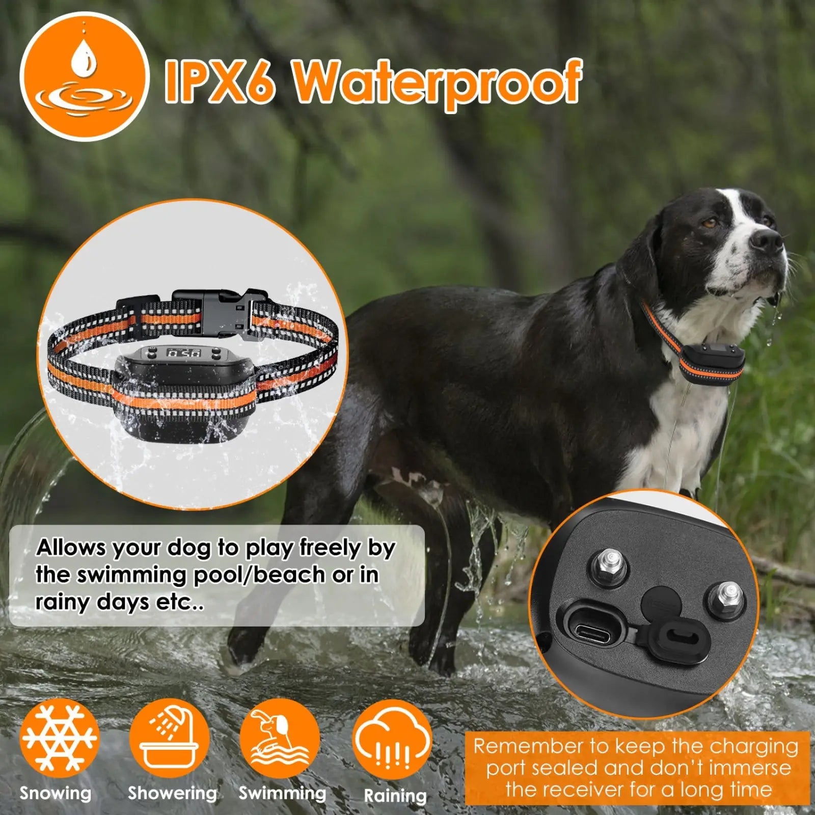 Gps Wireless Dog Fence and Tracker with Waterproof Collar