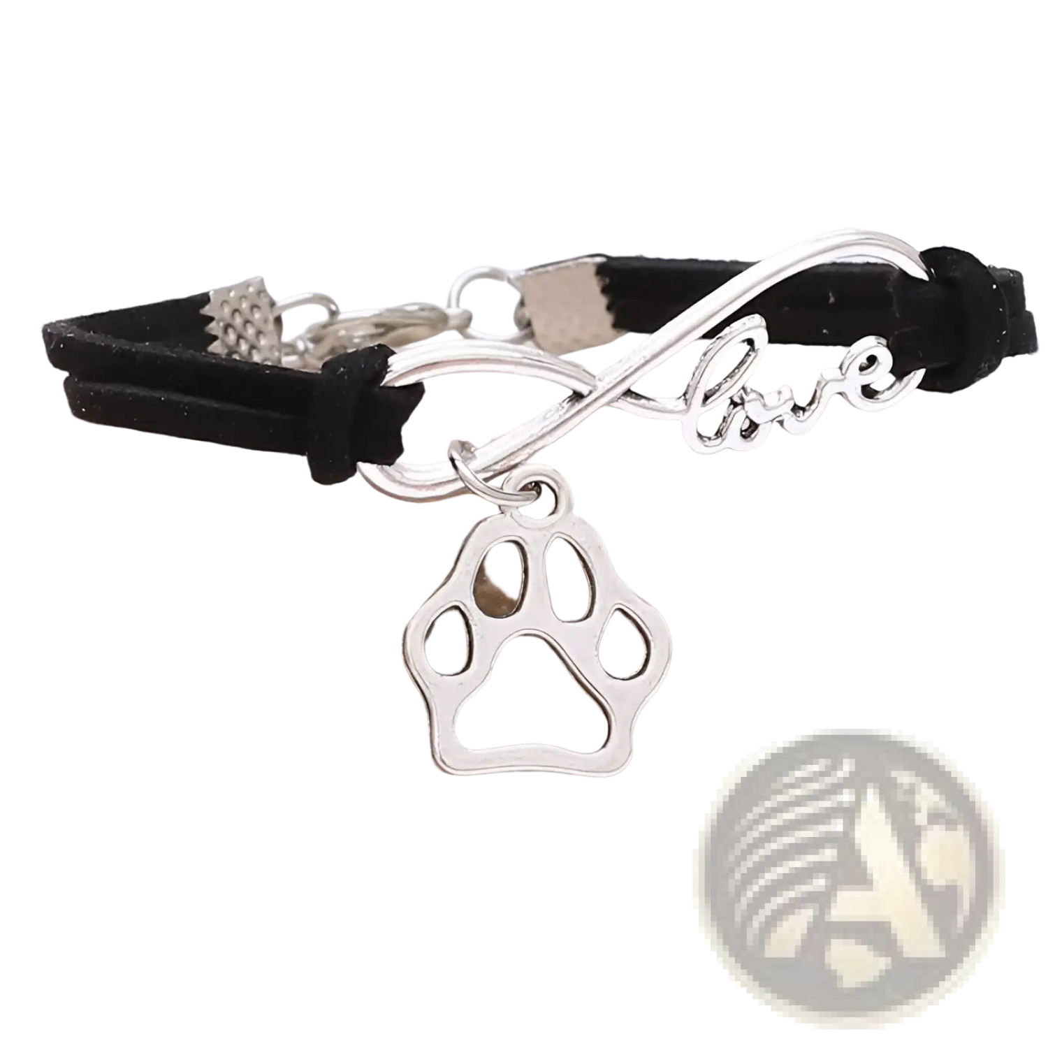 Hand-woven Infinite Love Pet Paw Suede Bracelet