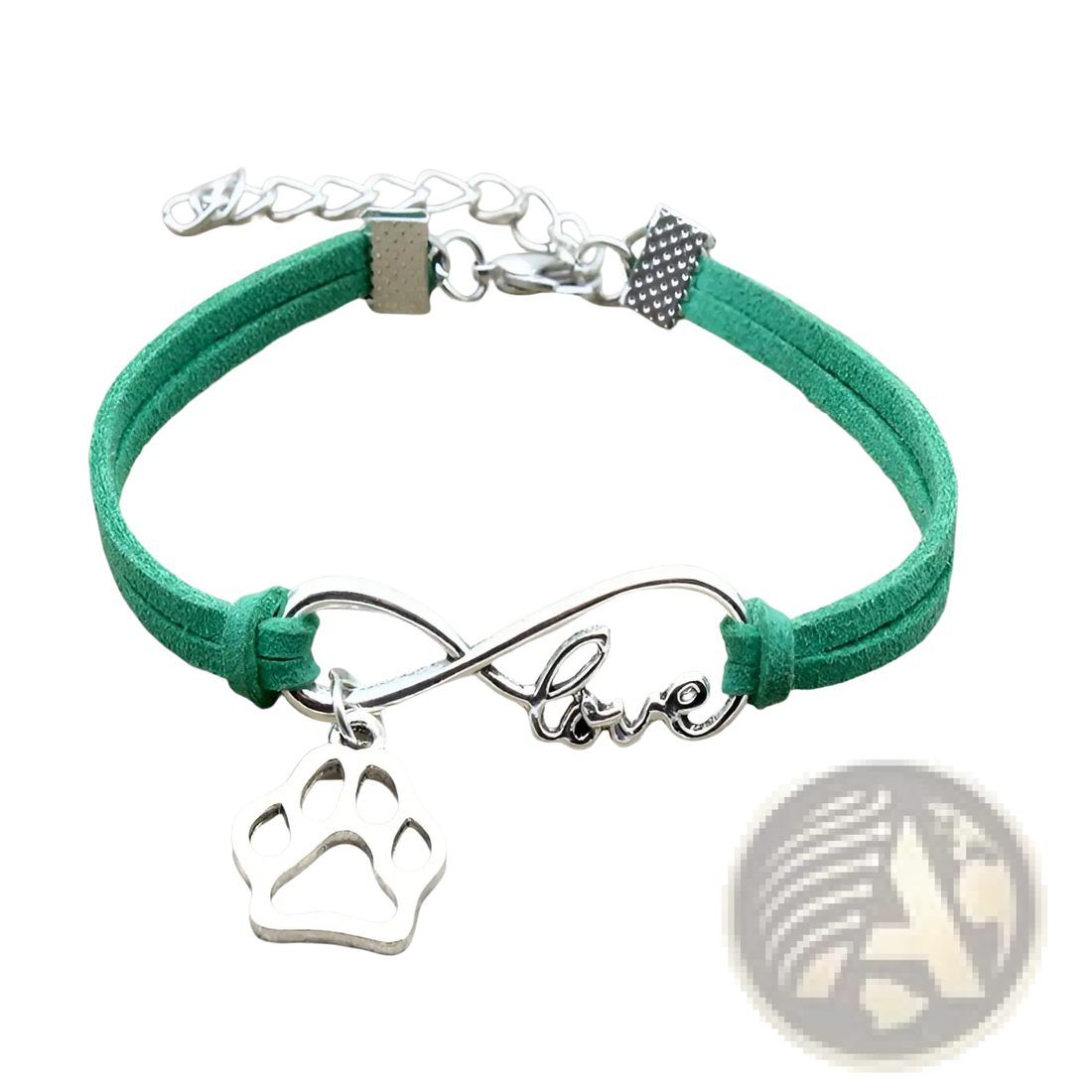 Hand-woven Infinite Love Pet Paw Suede Bracelet