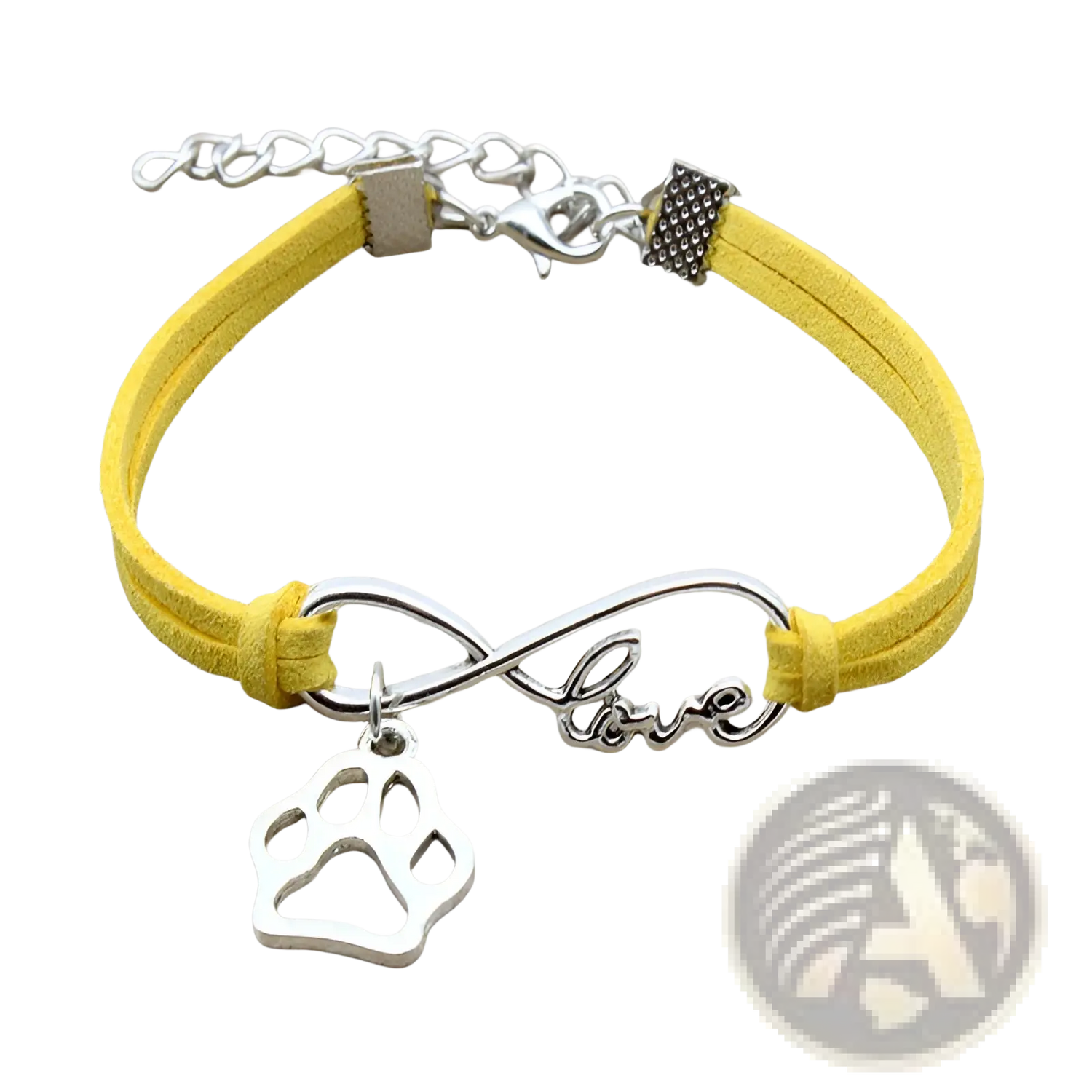 Hand-woven Infinite Love Pet Paw Suede Bracelet