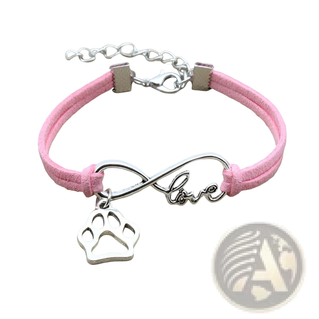 Hand-woven Infinite Love Pet Paw Suede Bracelet