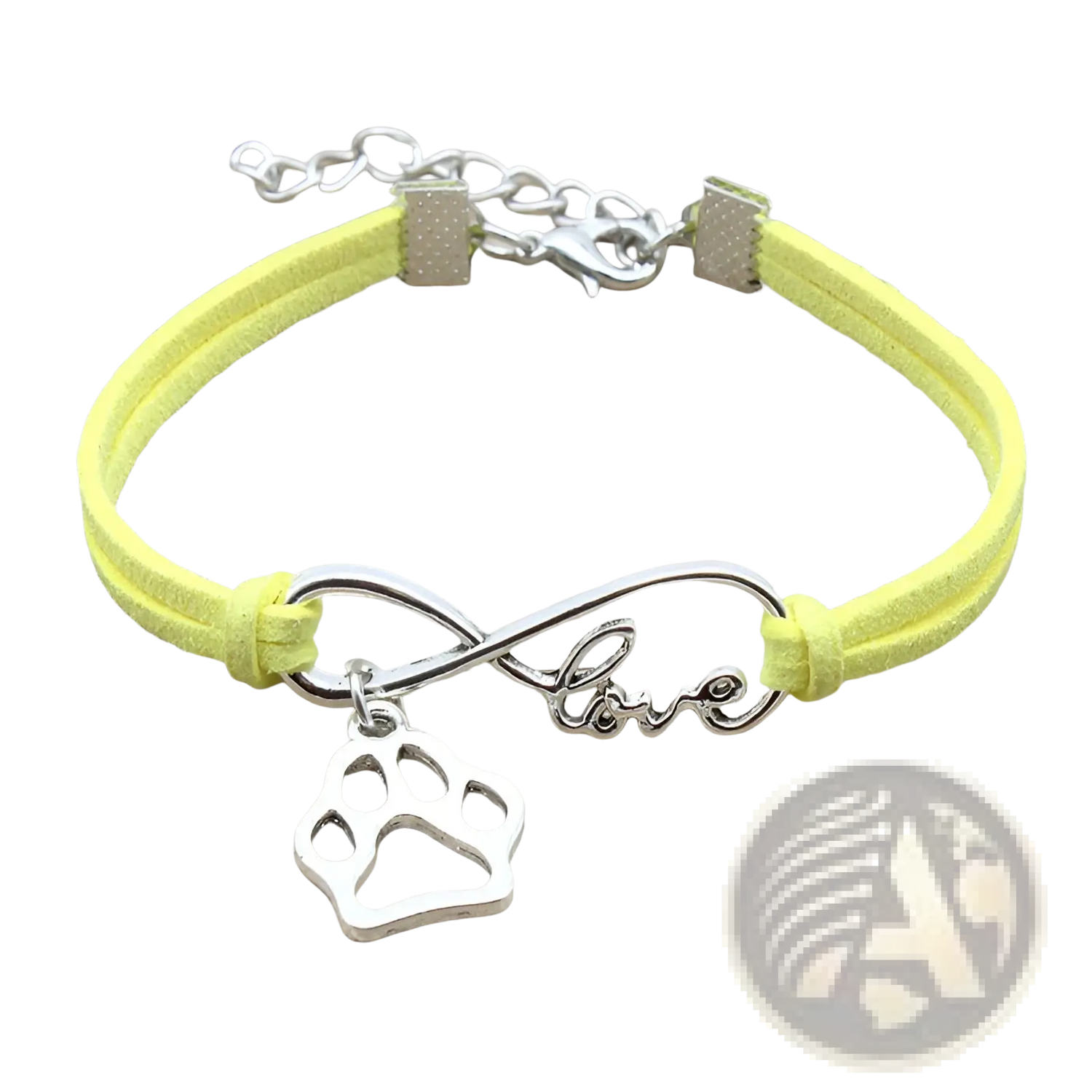 Hand-woven Infinite Love Pet Paw Suede Bracelet