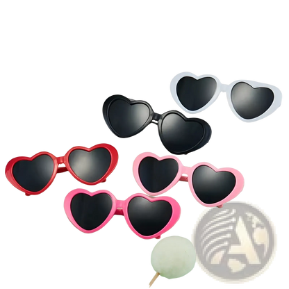 Heart Shaped Fashion Sunglasses for Pets and Dolls