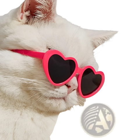 Heart Shaped Fashion Sunglasses for Pets and Dolls
