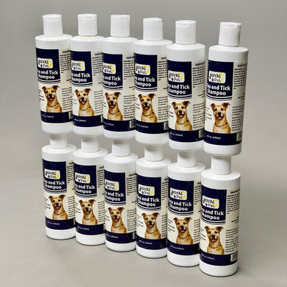 ROYAL PET Flea &amp; Tick Shampoo 12-PACK for Dogs USA 8 fl oz (New)